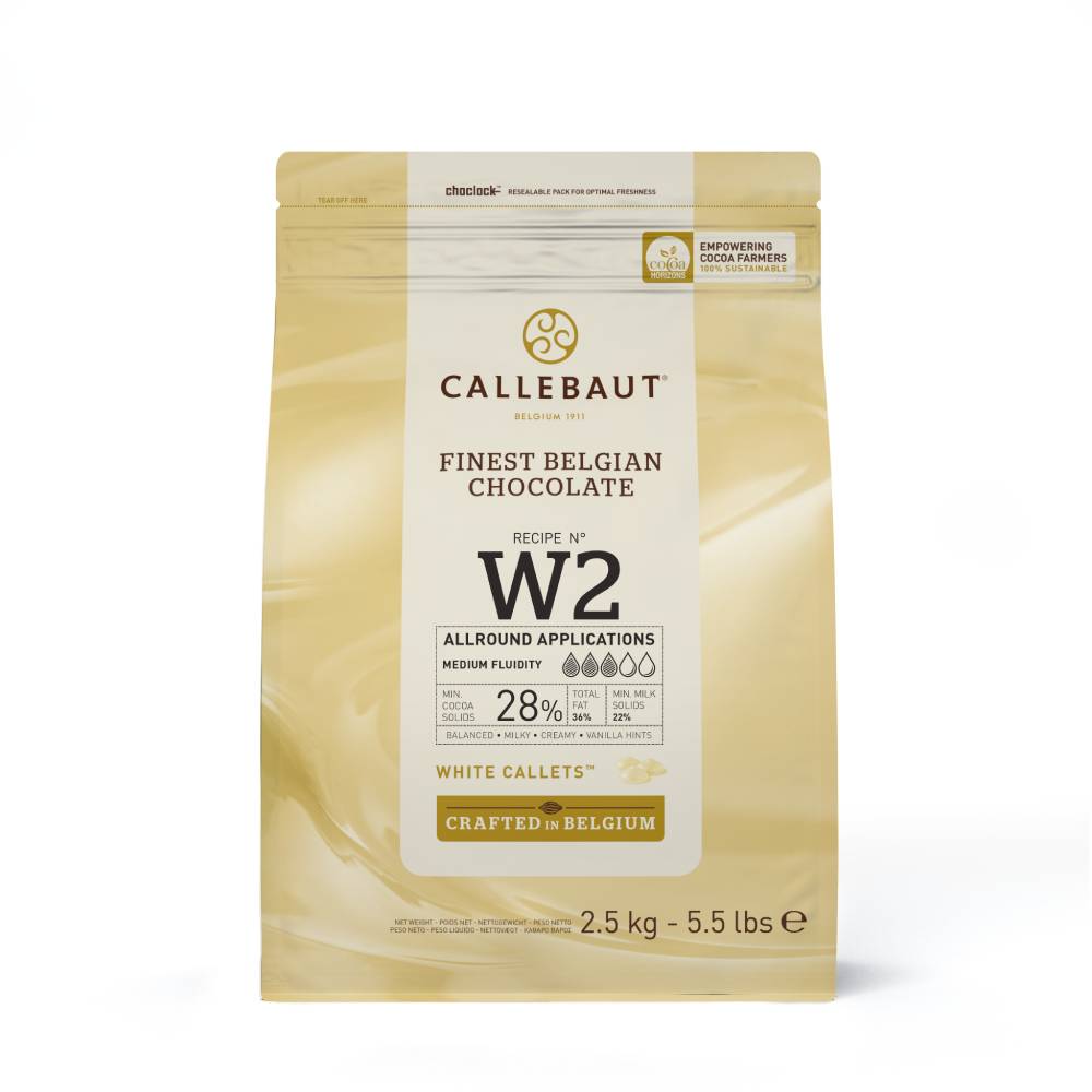 Callebaut W2 Callets weiße Schokolade